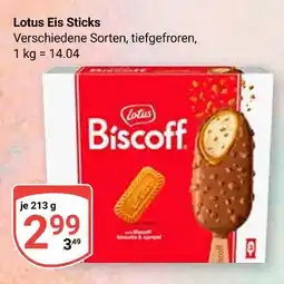 Globus Lotus eis sticks Angebot