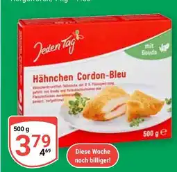 Globus Jeden tag hähnchen cordon-bleu Angebot