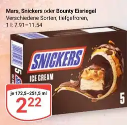 Globus Mars snickers oder bounty eisriegel Angebot