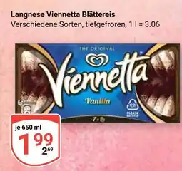 Globus Langnese viennetta blätterreis Angebot