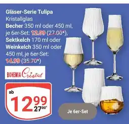 Globus Bohemia cristal gläser-serie tulipa Angebot