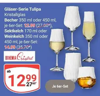 Globus Bohemia cristal gläser-serie tulipa Angebot
