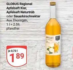 Globus Globus regional apfelsaft klar Angebot
