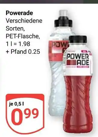 Globus Powerade verschiedene sorten Angebot
