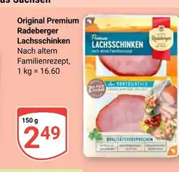 Globus Radeberger original premium lachsschinken Angebot