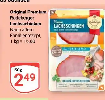 Globus Radeberger original premium lachsschinken Angebot