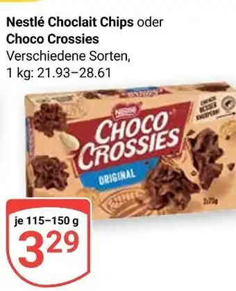 Globus Nestlé choclait chips Angebot