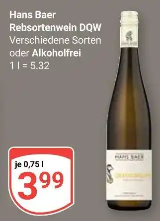 Globus Hans baer rebsortenwein dqw Angebot