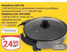 Globus Bestron multipfanne ahp1200 Angebot
