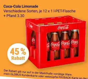 Globus Coca-cola limonade Angebot