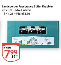 Globus Landsberger fassbrause süßer krabbler Angebot