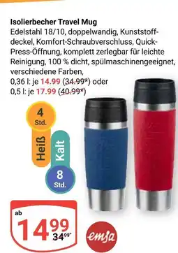Globus Emsa isolierbecher travel mug Angebot