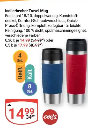 Globus Emsa isolierbecher travel mug Angebot