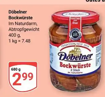 Globus Döbelner bockwürste Angebot