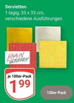 Globus Braun company servietten Angebot