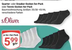 Globus S.oliver quarter-socken 5er-pack Angebot