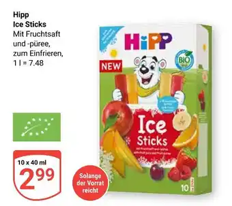 Globus Hipp ice sticks Angebot