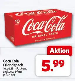 Markant Coca cola friendspack Angebot