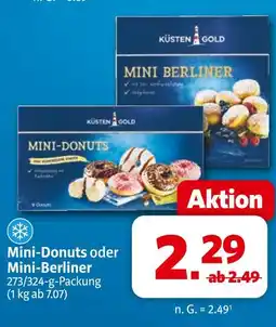 Markant Küsten gold mini-donuts Angebot