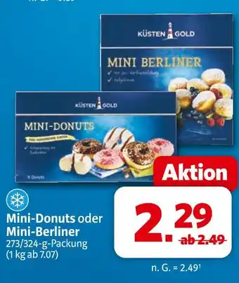 Markant Küsten gold mini-donuts Angebot