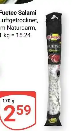 Globus Fuetec salami Angebot
