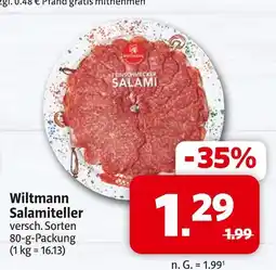 Markant Wiltmann salamiteller Angebot