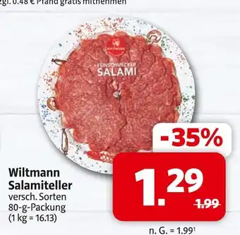 Markant Wiltmann salamiteller Angebot