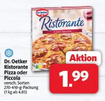 Markant Dr. oetker ristorante pizza oder piccola Angebot