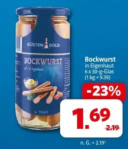 Markant Küsten gold bockwurst Angebot