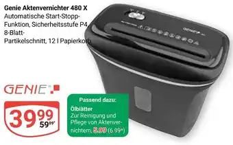Globus Genie aktenvernichter 480 x Angebot