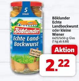 Markant Böklunder echte landbockwurst Angebot