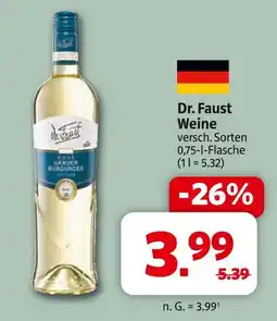 Markant Dr. faust weine Angebot