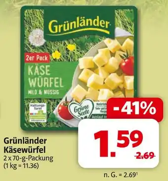 Markant Grünländer käsewürfel Angebot