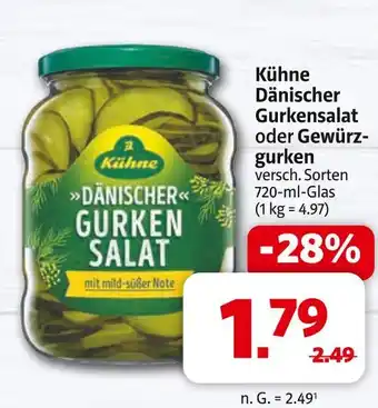 Markant Kühne dänischer gurkensalat Angebot