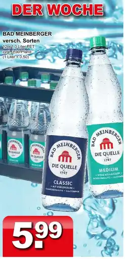 Getränkeparadies Gefromm Bad meinberger versch. sorten Angebot