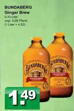 Getränkeparadies Gefromm Bundaberg ginger brew Angebot