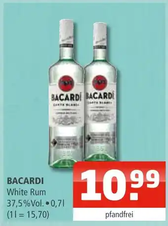 Getränke Oase Bacardi white rum Angebot