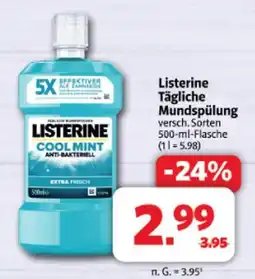Markant Listerine tägliche mundspülung Angebot