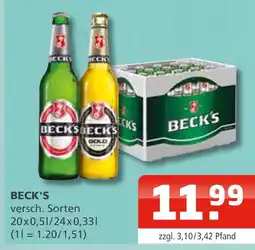 Getränke Oase Beck's versch. sorten Angebot