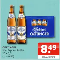 Getränke Oase Oettinger pils Angebot