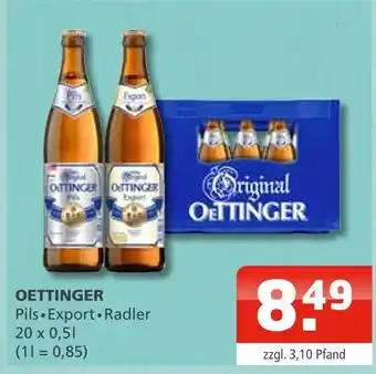 Getränke Oase Oettinger pils Angebot