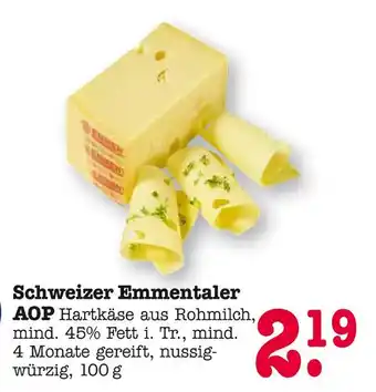 E-Center Schweizer emmentaler Angebot