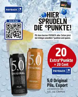 trinkgut 5,0 original pils oder export Angebot