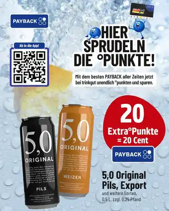 trinkgut 5,0 original pils oder export Angebot
