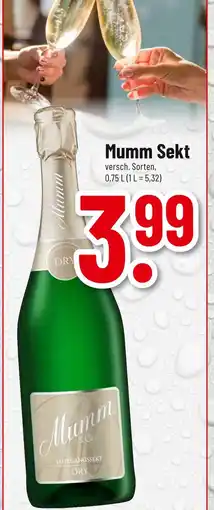 trinkgut Mumm sekt Angebot