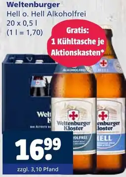 Getränkewelt Weltenburger Hell o. Hell Alkoholfrei Angebot
