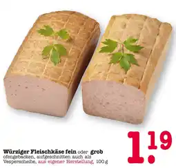 E-Center Würziger fleischkäse fein Angebot