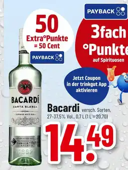 trinkgut Bacardi superior white rum Angebot