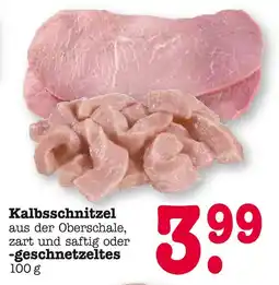 E-Center Kalbsschnitzel Angebot