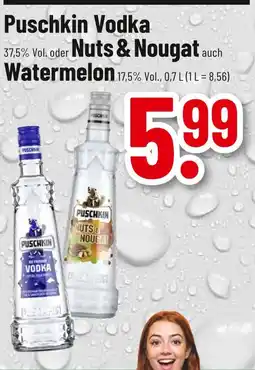 trinkgut Puschkin vodka nuts & nougat auch watermelon Angebot